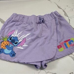 Disney Lilac Stitch Graphic Girls' Skort with Pineapple